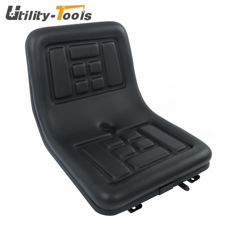 Universal Lawn Mower Tractor Seat With Drainage Hole High Back Seat Black gallery