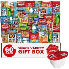 Snack Box Care Package Gift Box – Large Variety Snack, Candy Treats for Coll…