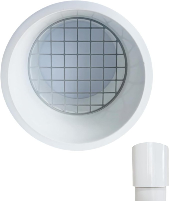 3" PVC Vent Termination Cap w/ Stainless Steel Screen for Furnace Intake Exhaust gallery