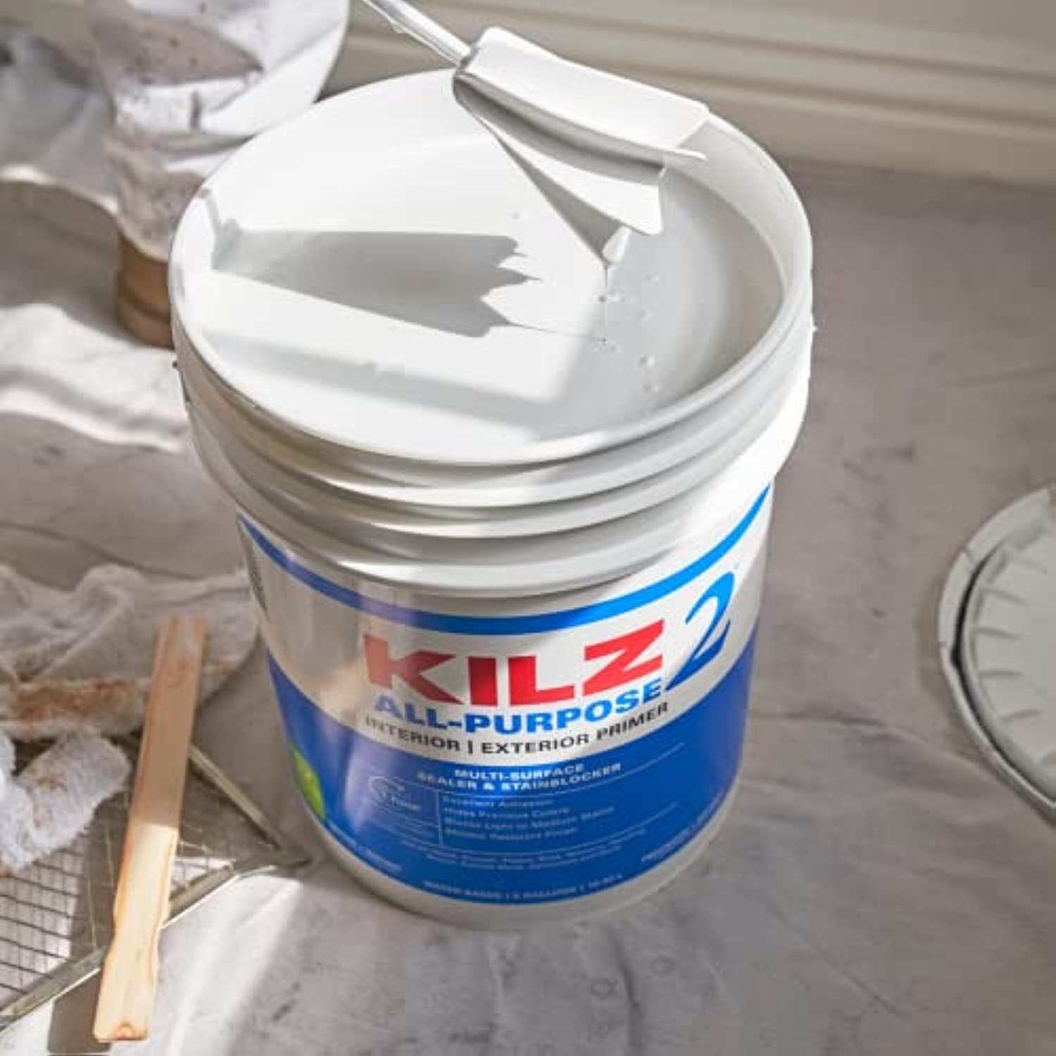 KILZ 2 All-Purpose Primer, Interior/Exterior, 5 Gallon gallery