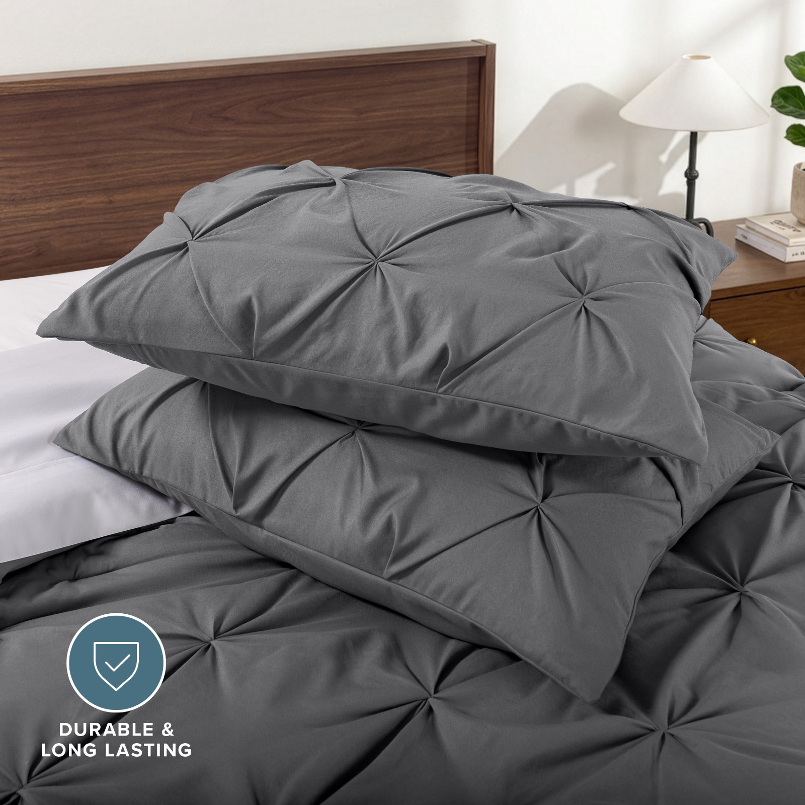 Bare Home Pintuck Comforter Set gallery