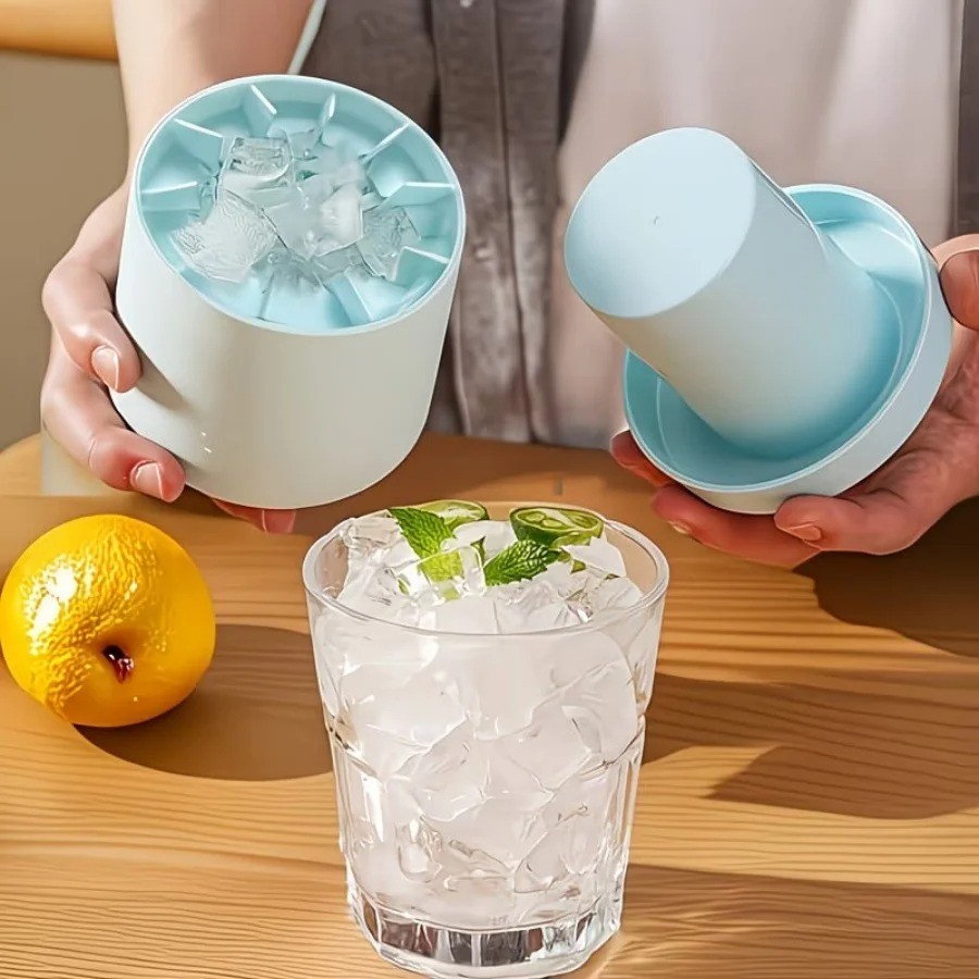 Ice Bucket Cup Mold Ice Cubes Tray Food Grade Quickly Freeze Silicone Creative gallery