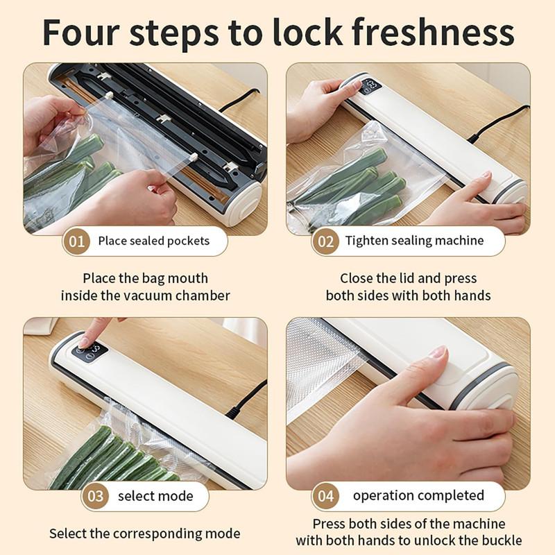 Vacuum Sealer Machine | Compact Design | One-Touch Automatic | Seal in 10-20 Sec gallery
