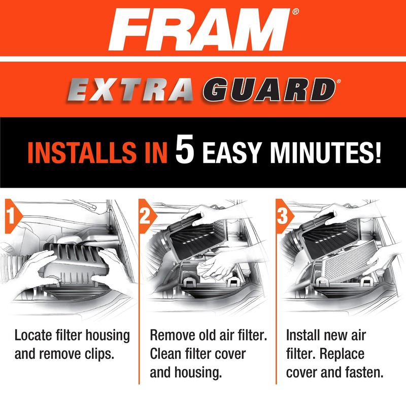 Extra Guard CA4309 Replacement Engine Air Filter for Select Infiniti, Nissan,... gallery