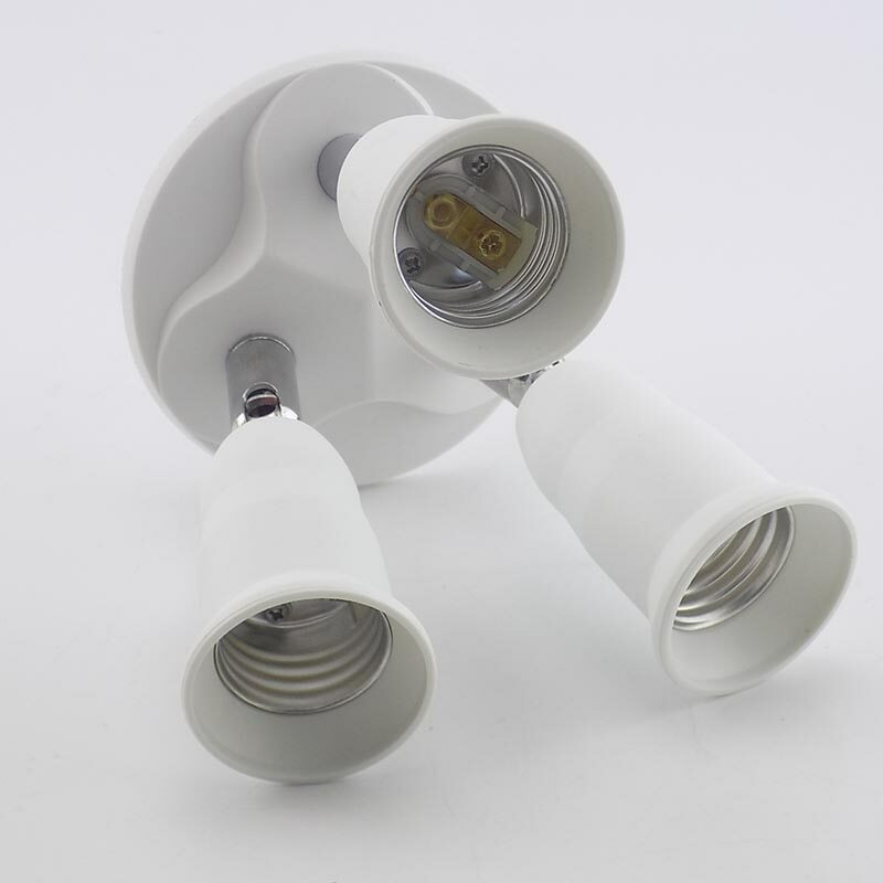 3/4/6 in1 E27 to E27 Base Socket Adapter Splitter Holder For LED Light Bulbs gallery