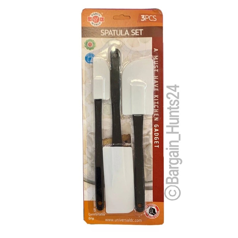3Ct. Rubber Spatula Kitchen Utensils Set for Scraping Cooking Baking (Pack of 1) gallery