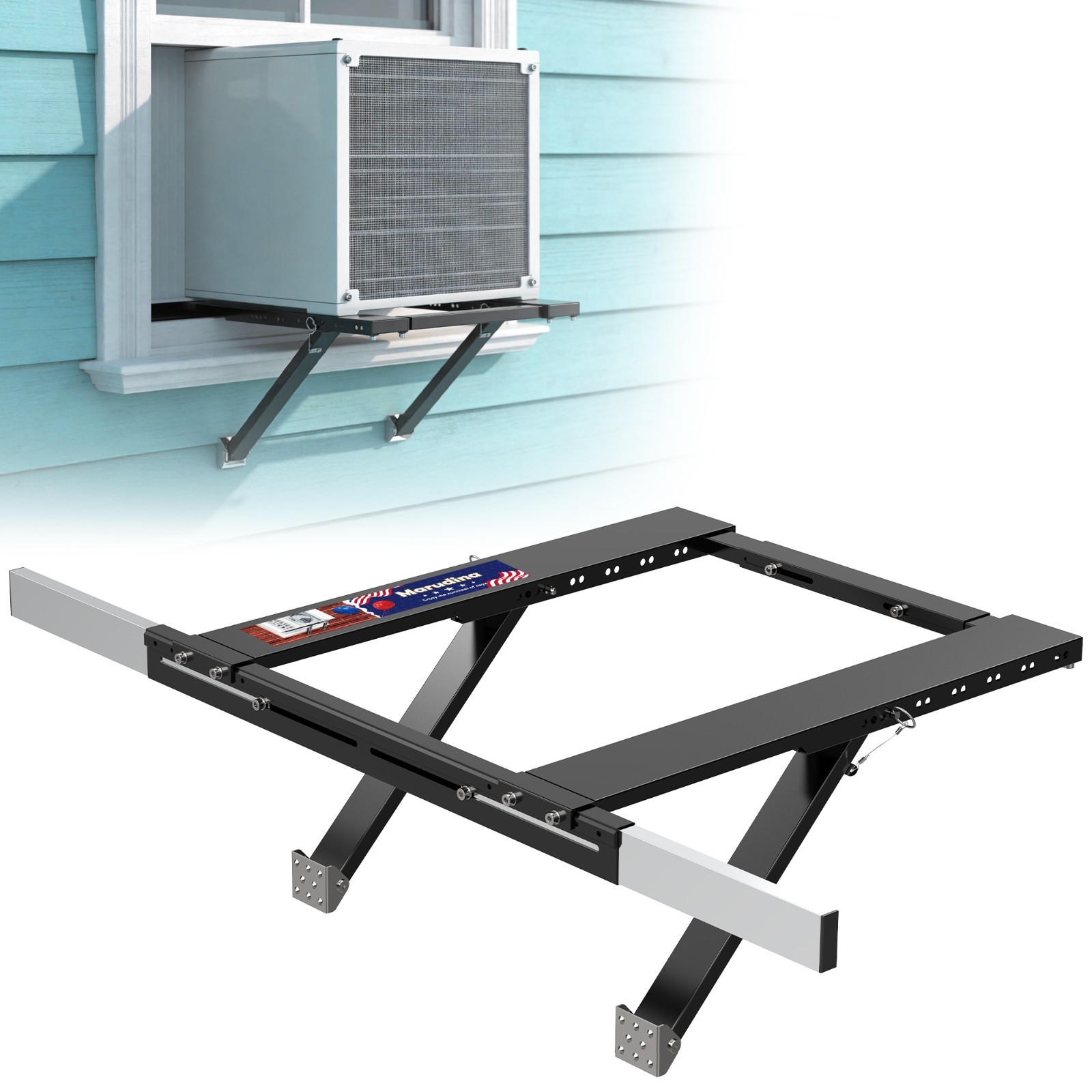 No-Drill Window AC Bracket,Adjustable Heavy-Duty Air Conditioner Support Bracket gallery
