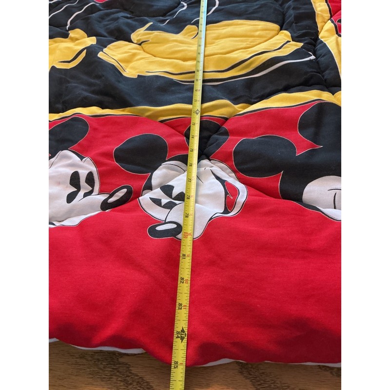 Vintage Disney Mickey Mouse Comforter Twin Bedding Red Black Yellow gallery