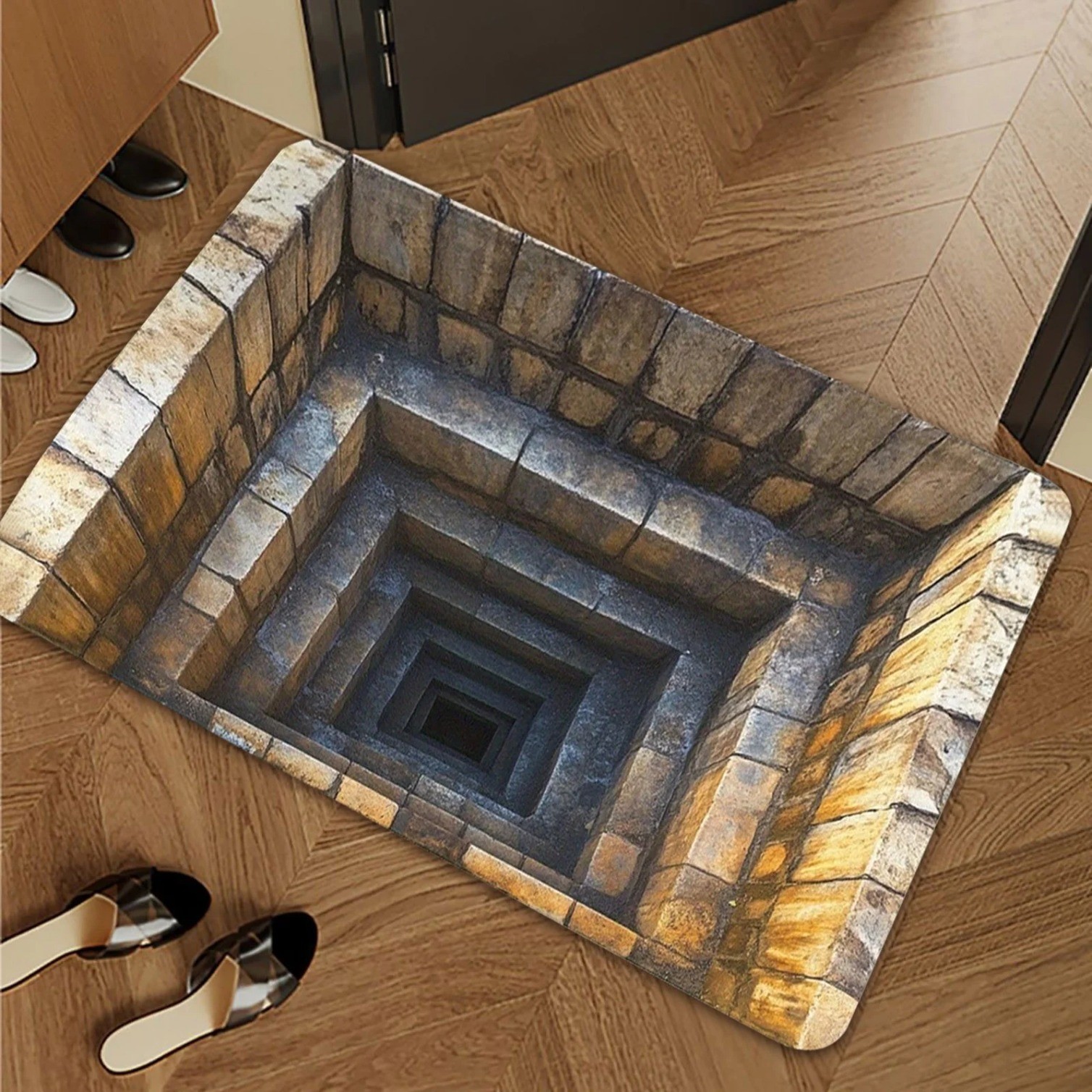 Visual Disparity Doormat, Non-Slip 2D Flat Mat, Easy-to-Clean Machine Washable gallery