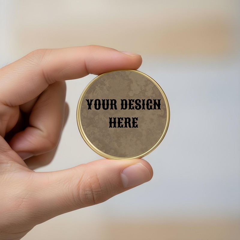 Custom Metal Coin, Personalized Commemorative Keepsake,Gold Silver Bronze Finish gallery