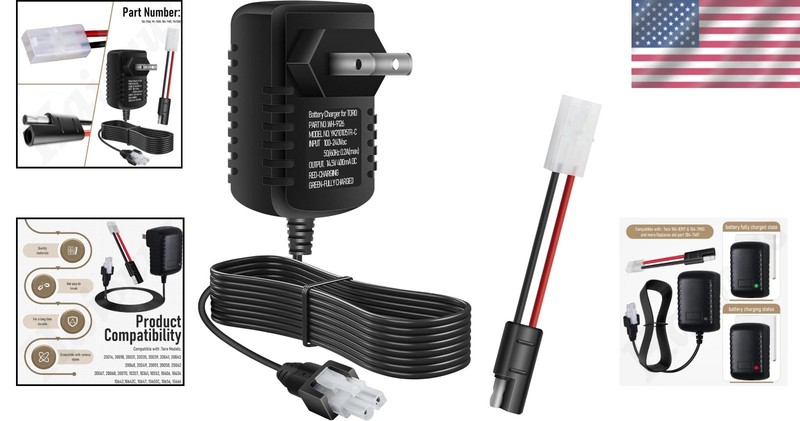 Multi-Compatible Battery Charger 12V for Toro Lawnmowers - Replacement Parts gallery