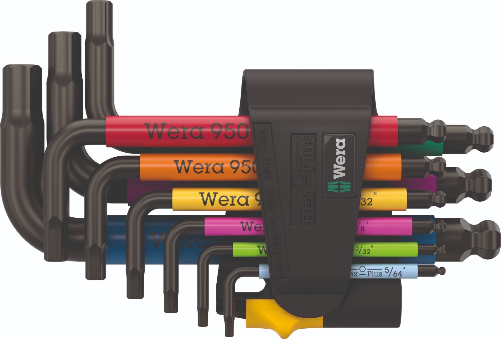 Wera 950/9 Hex-Plus Multicolor 3 L-Key Set SAE 9 Pieces 05022641001 gallery