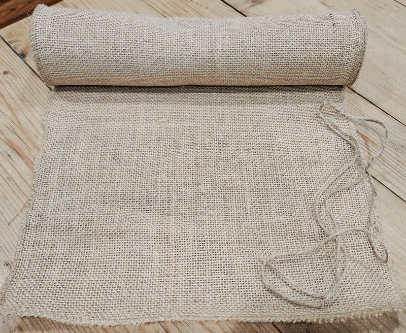Rustic Burlap Table Runner 12 Inches across by 10 Feet Long gallery
