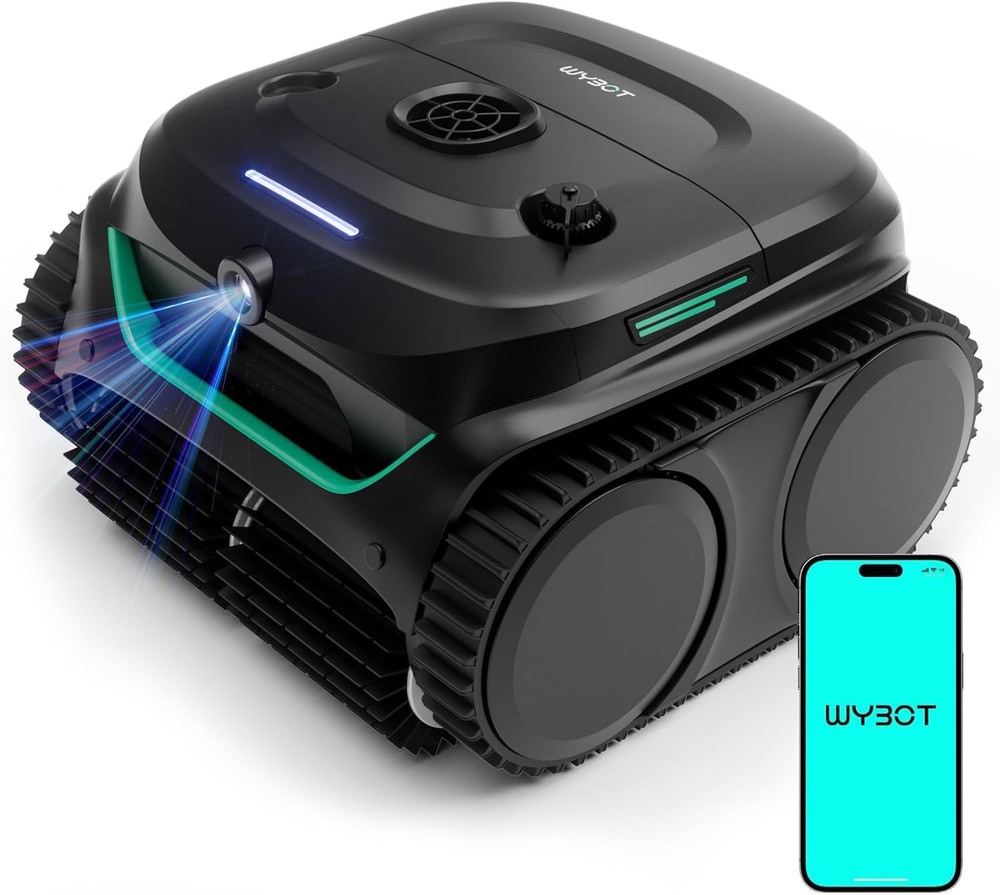 (2026 Upgrade) C2 Vision AI Camera Pool Vacuum for Inground Pools,Floor to Wate
