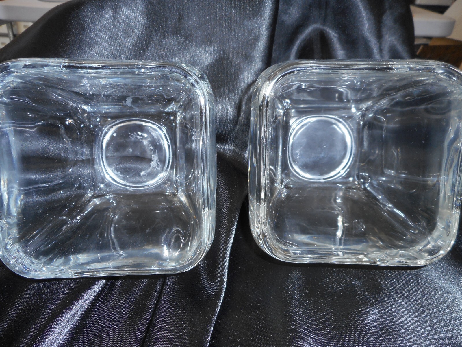 2 Party Lite Square Glass Candle Holders Free SH with 6 or more items gallery