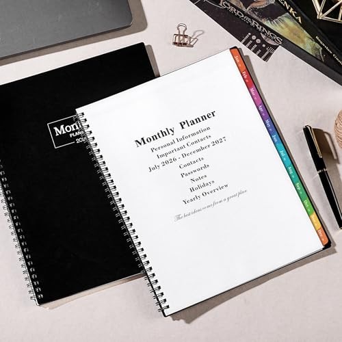 2026-2027 Monthly Planner - Bronze Black - JUL. 2026 - DEC. 2027 gallery