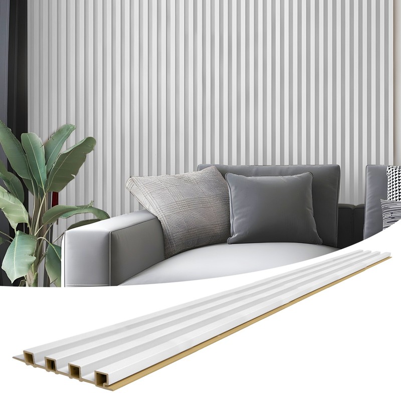 Art3d Slat Wall Panel，8-Pack 96x6in Covering 32sq.ft，WPC Acoustic Diffuser Panel gallery