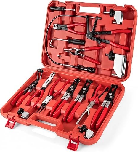 Pliers Set and Clamp Kit Clamp for Tool Hose 16pcs Hose Installation Removal gallery