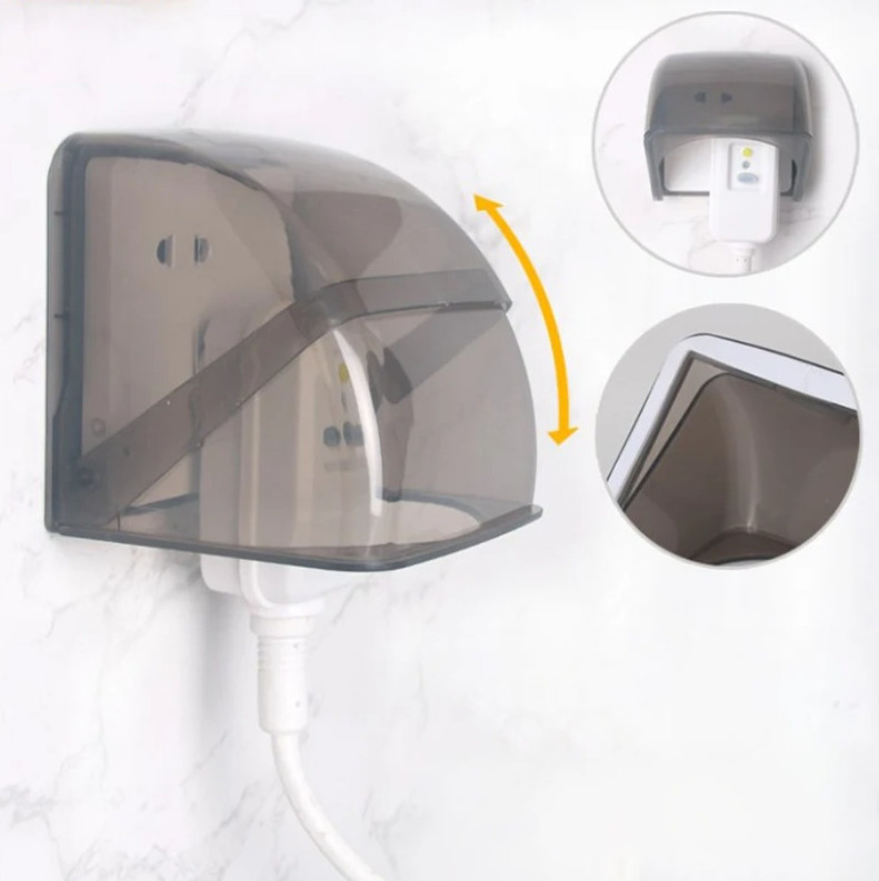 1pc 86 Type Outdoor Socket Waterproof Cover Rainproof Electrical Outlet Box gallery