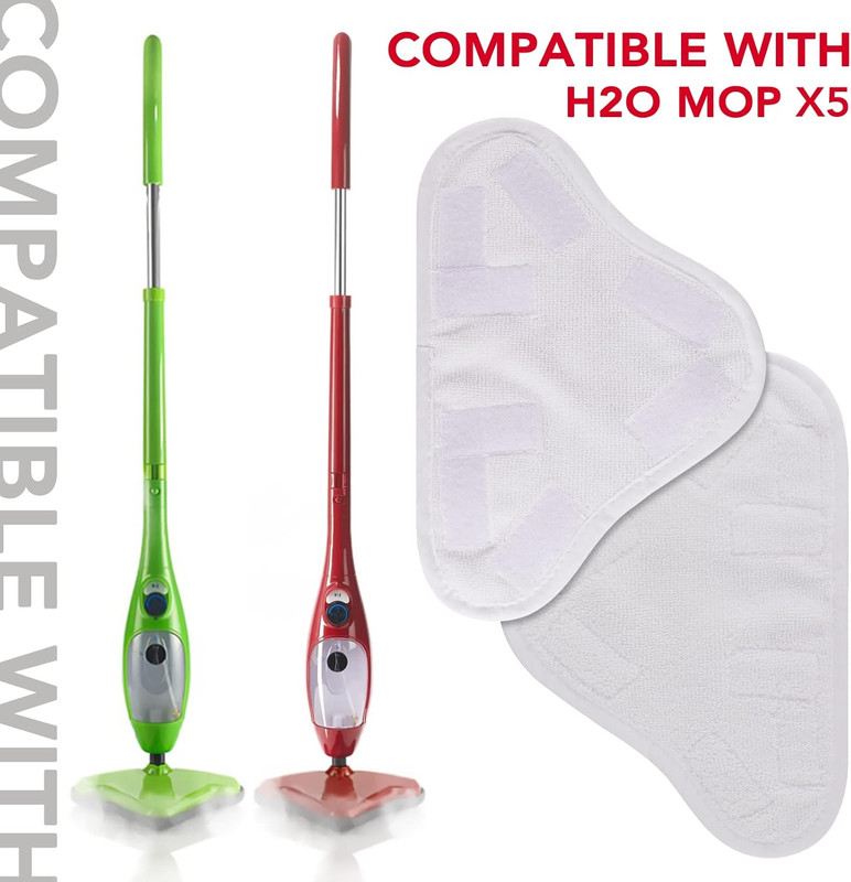 Microfiber Steam Mop Pad Replacement Compatible with H2O H20 Mop X5 Steam Steam gallery