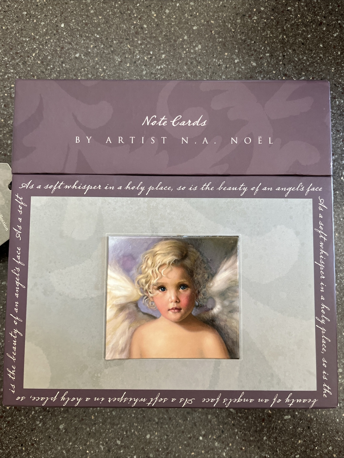 30 Angel Note Cards In Box With Matching Envelopes 6 Designs Artist N A Noel gallery