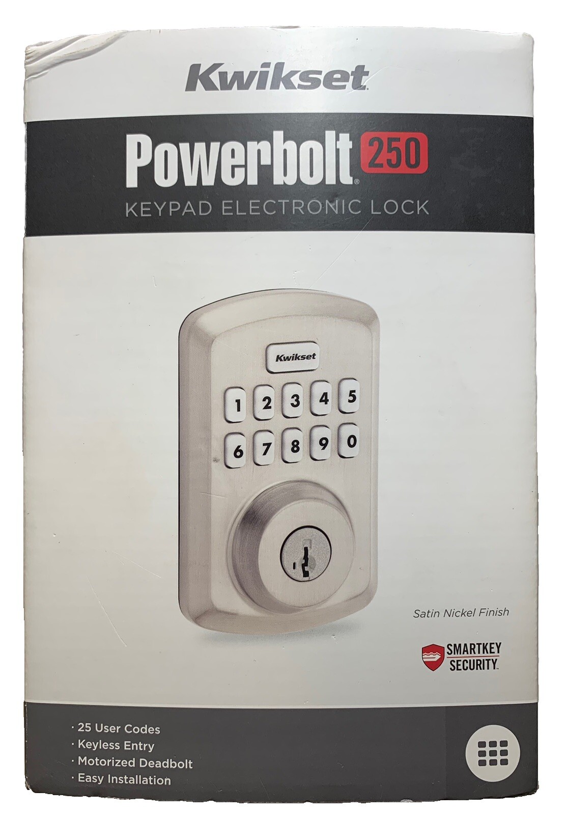 Kwikset Keyway Keypad Electronic Lock Grade 3 Satin Nickel KW1 992500-002 gallery