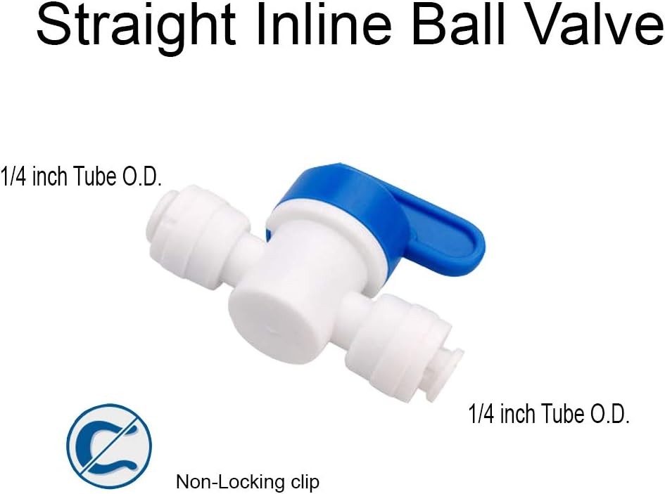 1/4 inch OD Tubing&Hose&Pipe Use Inline Common is white, the lock blue gallery