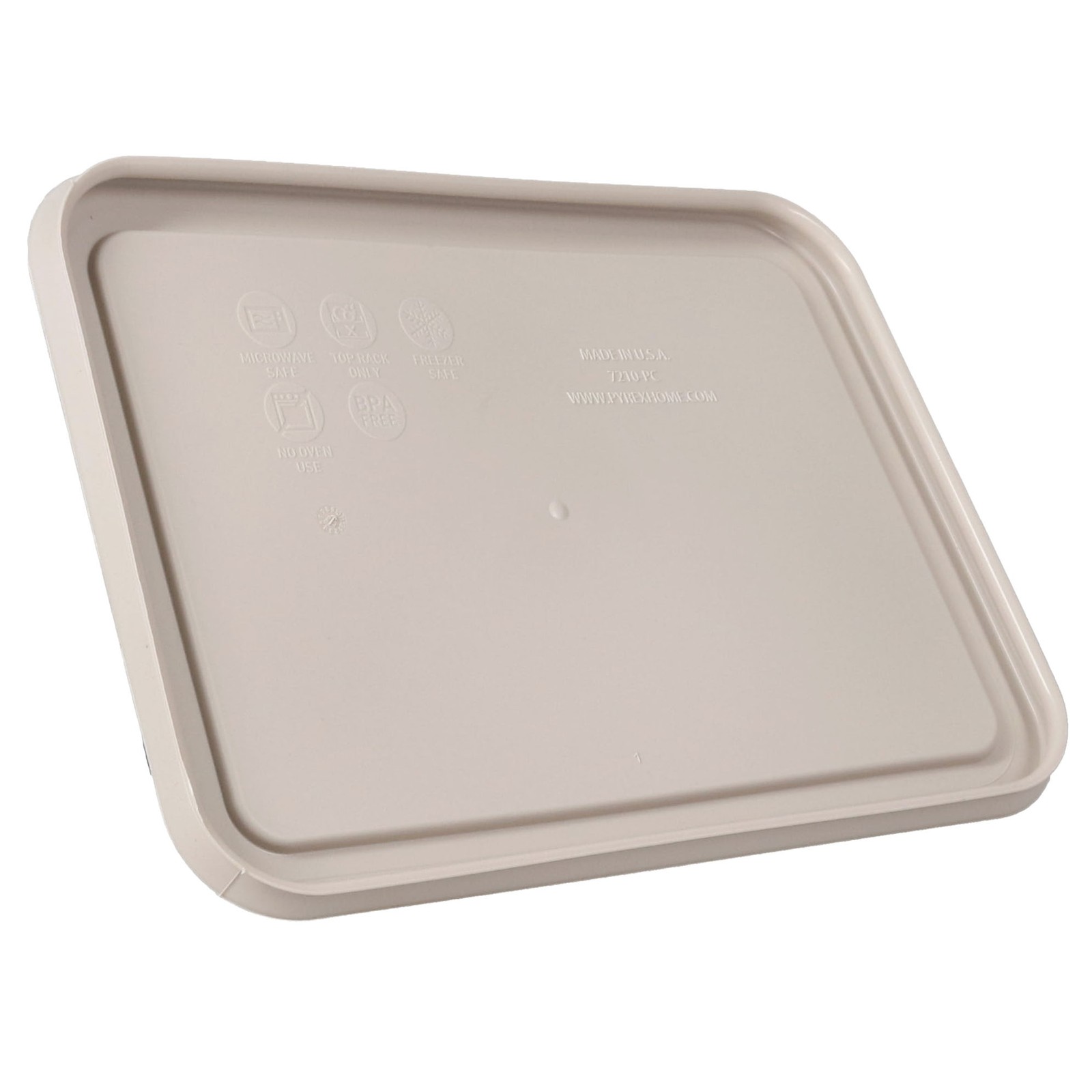 Pyrex 7210-PC 3-Cup Warm Stone Gray Food Storage Replacement Lid gallery
