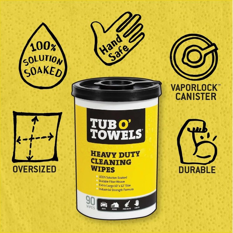 Heavy-Duty Multi-Surface Cleaning , 10" x 12", 90 Count Canister, Removes Gre... gallery