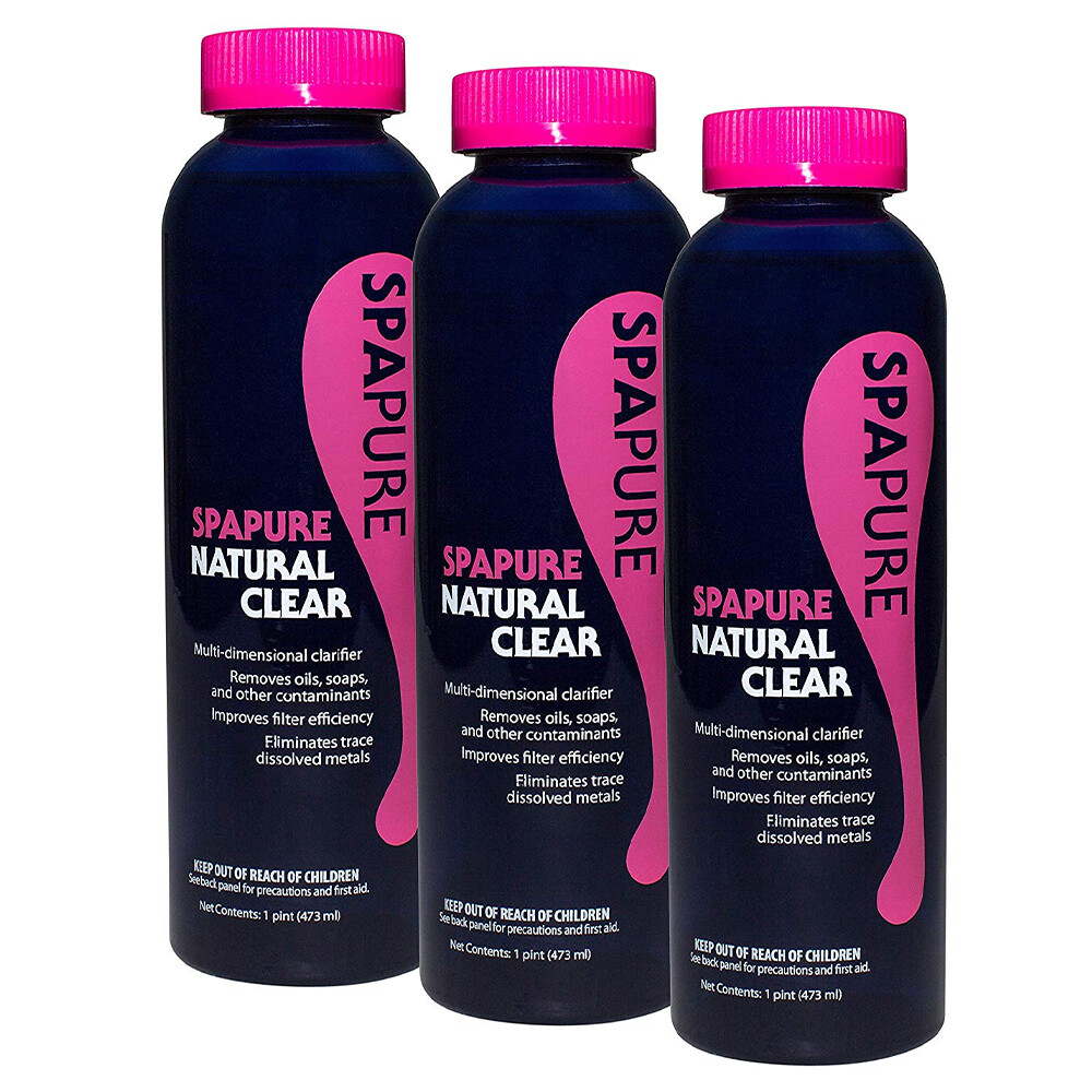 SpaPure Natural Clear 1 pt 3 Pack Multi-Dimensional Clarifier in Hot Tubs & Spas gallery