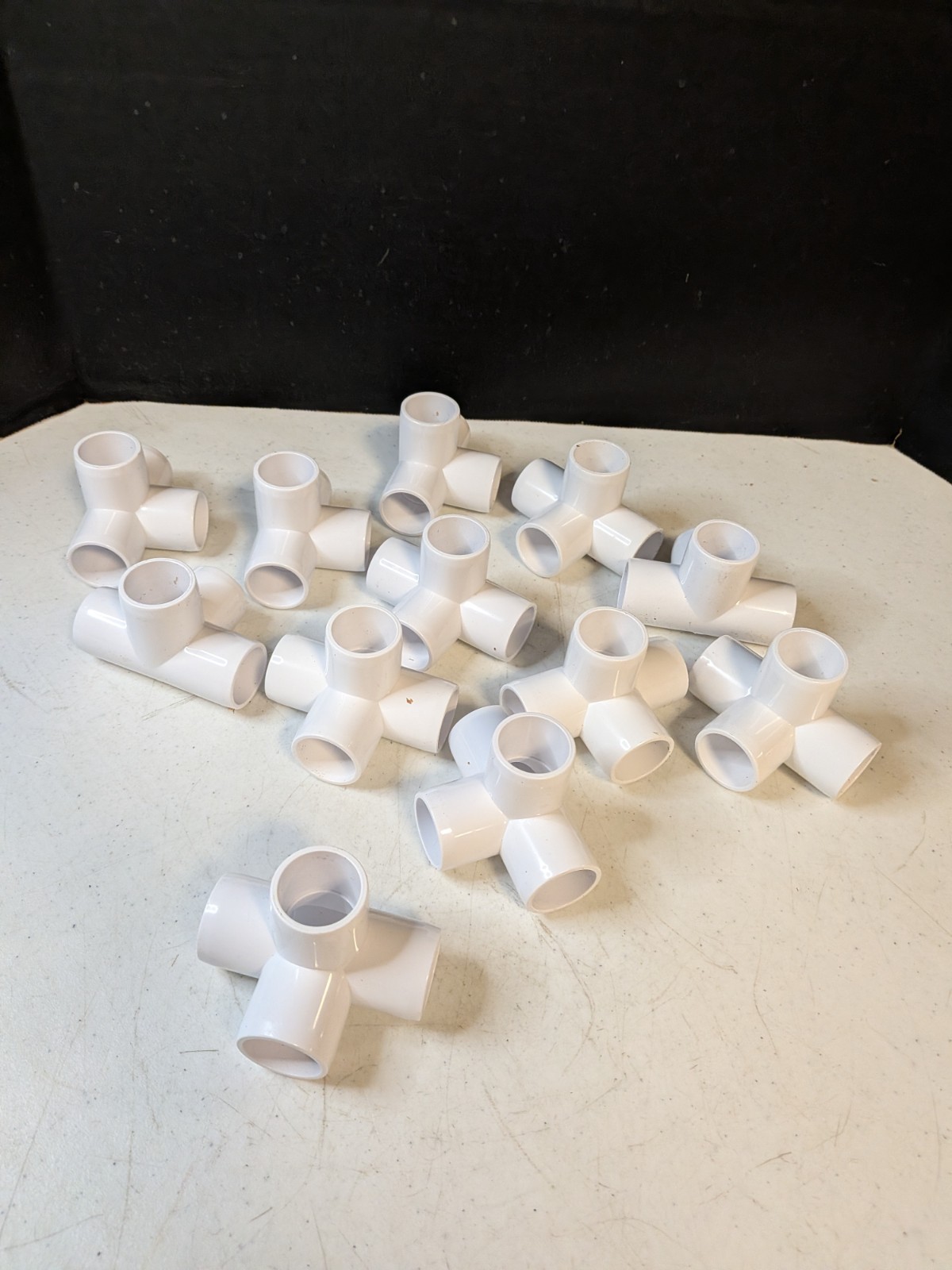 Buildable PVC 4-way 3/4" PVC Elbow (12 Pack) Pipe Fittings Garden Raised Beds gallery