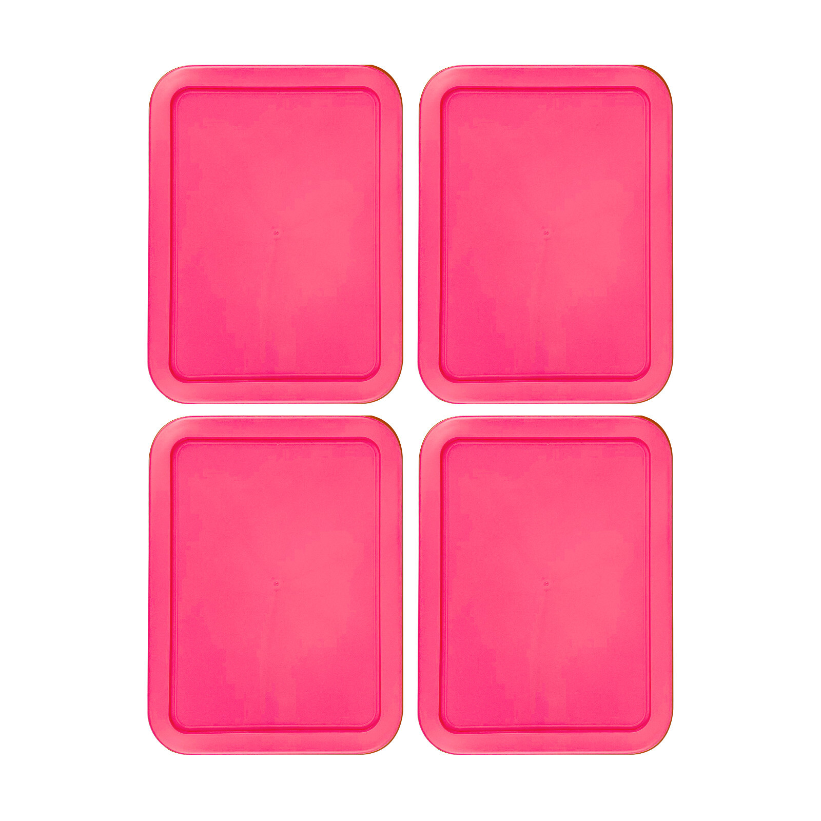 Replacement Lid for 6-CUP Pyrex Cover Rectangle (6.75" x 8.75") FUSCIA (4-Pack) gallery