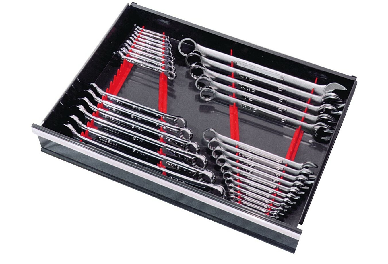 Wrench Organizer Tray Rail Storage Rack Sorter Socket Holder Set of 40 Tools New gallery