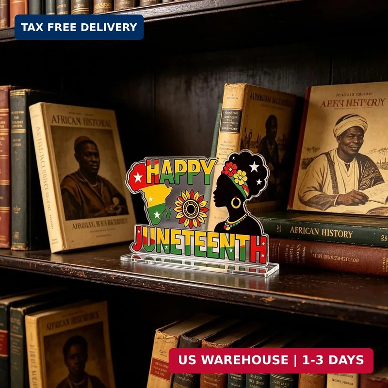 Juneteenth Decorations Happy Juneteenth Acrylic Sign Black History Month Decorat gallery