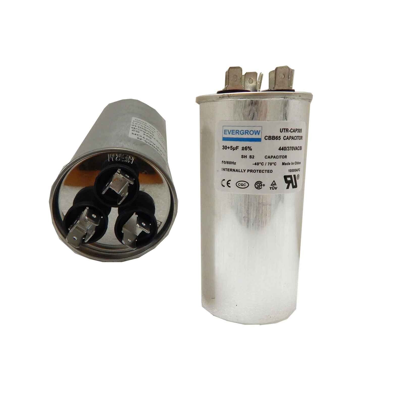 30+5 uF MFD Motor Dual Run Capacitor for Carrier Goodman HVAC UL Certified gallery