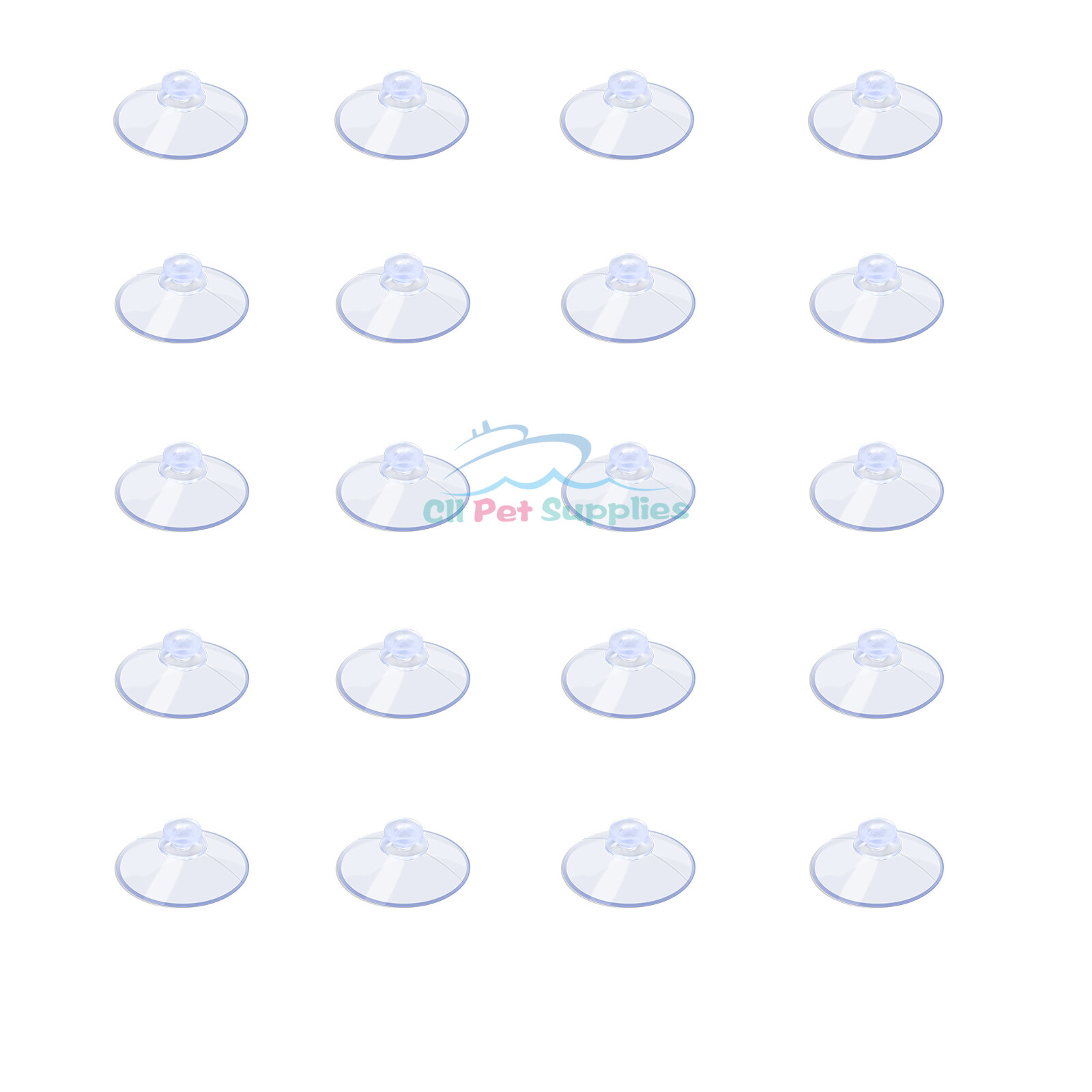 AQUANEAT 20 Packs Suction Cups without Hooks Clear Sucker Pads gallery