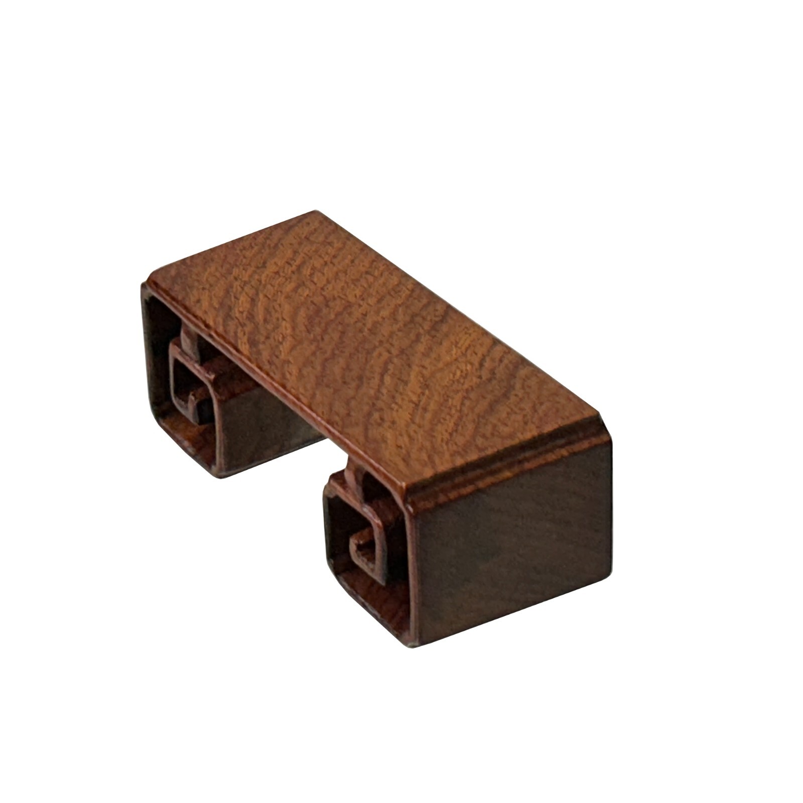3" Brown Wood Straight Scroll Leg Rectangular Display Stand Riser Easel ws4145 gallery