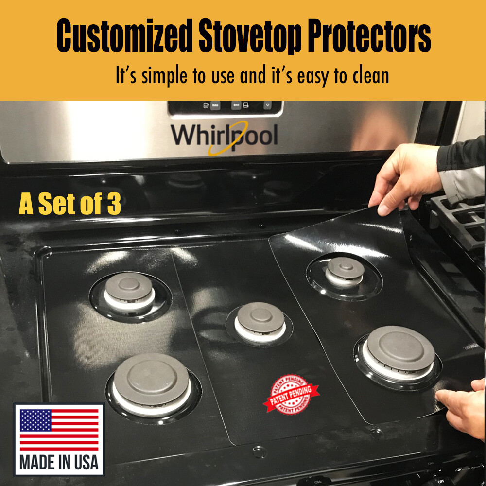 Whirlpool Stove Protectors, Custom cut to fit your Stove, Lifetime Warranty gallery