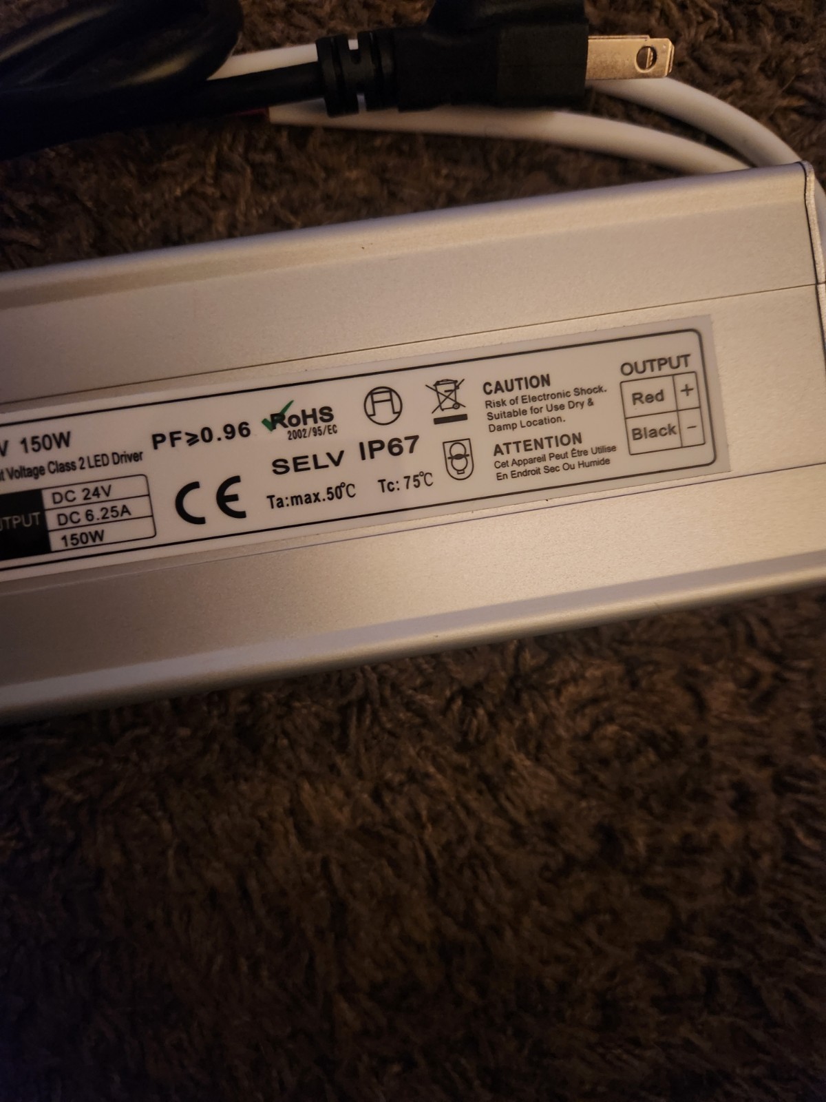 LED Driver 150 Watts Waterproof IP67 Power Supply Transformer Adapter 85V-265V gallery