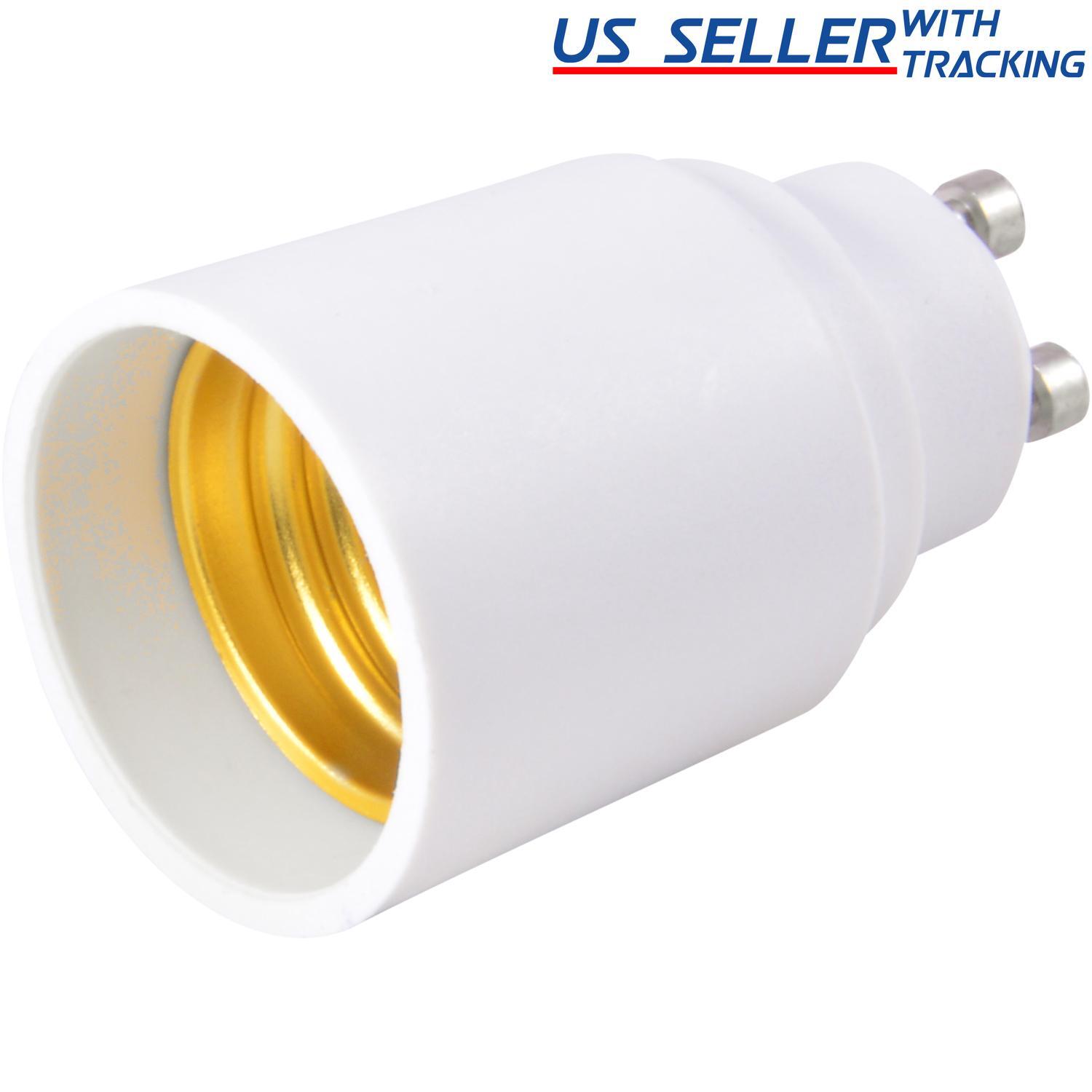 (5-pack) Light Bulb Socket Adapter GU10 GU-10 to Standard US E26 Medium Base 5X gallery