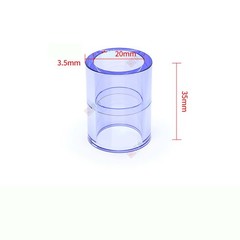 PVC Direct Pipe Fitting Straight Joint Water Pipe Socket Coupling 20~110mm Clear