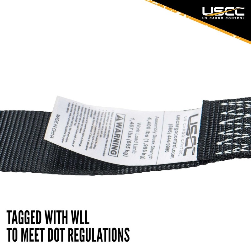 USCC 2" X 15' Endless Ratchet Straps - Black gallery