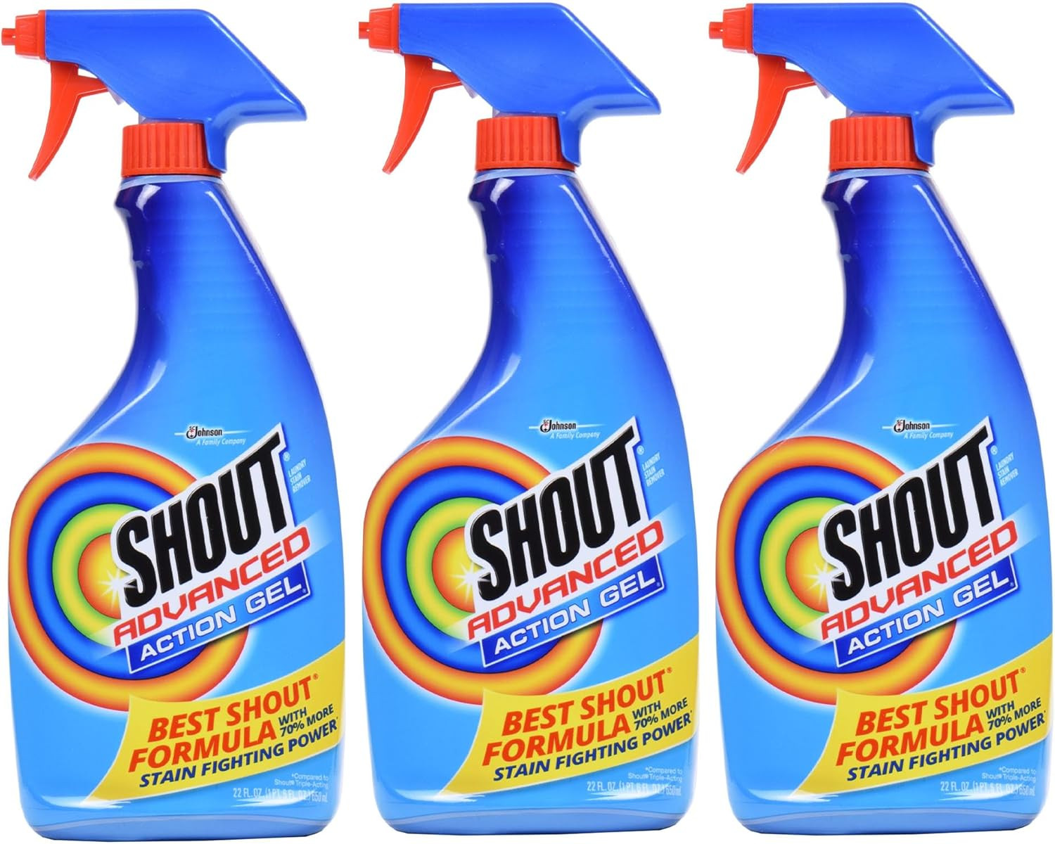 3-Pack Advanced Laundry Stain Remover Gel Breaks Down 100+ of Stains 22oz gallery