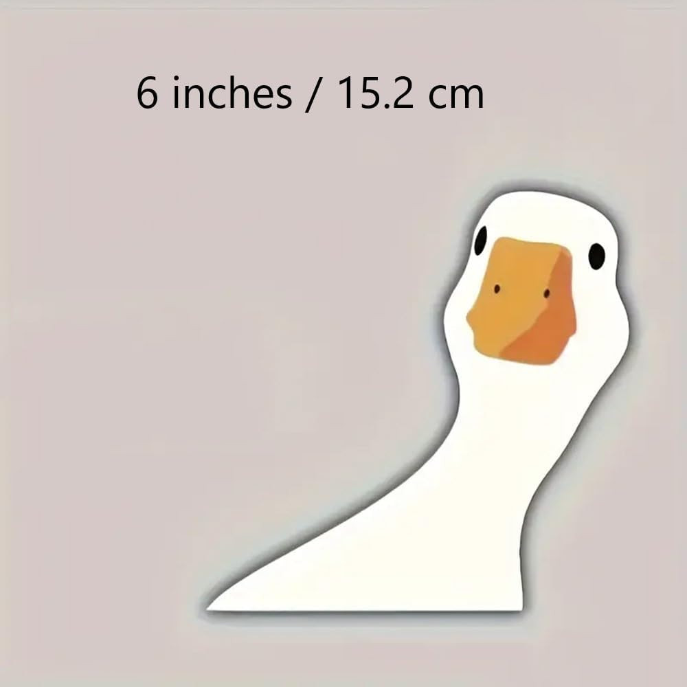 2 Pcs Cartoon Goose Self-Adhesive Sticker, Animal Theme Rear Vehicle Decoration gallery
