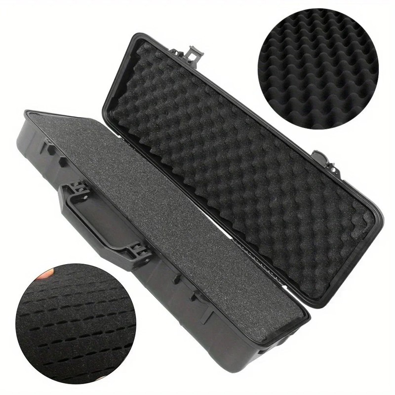 6 Sizes Black Hard Shell PP Toolbox Shockproof Portable Tool Storage Case gallery