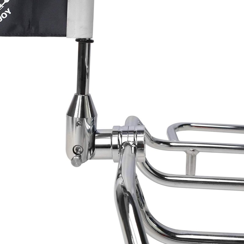 2 Pack Motorcycle Flag Pole Fold Down 90° with American Flag and Pow-mia Fl gallery
