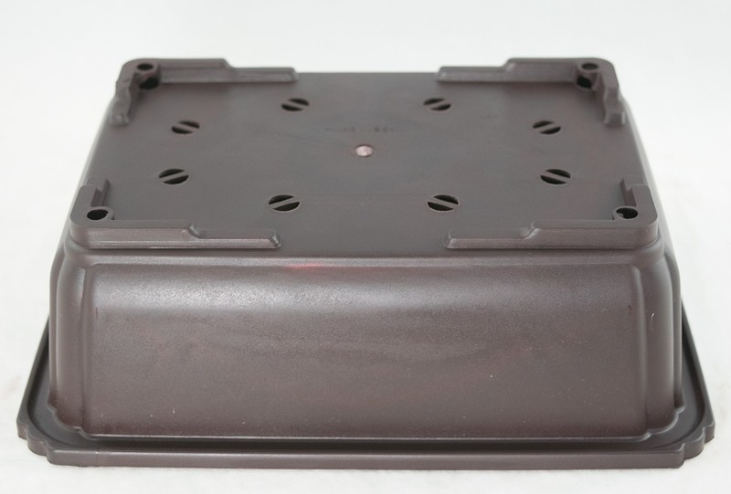 6 Rectangular Plastic Bonsai / Succulent Pot 10.5"x 7.75"x 3.5" - Dark Brown gallery
