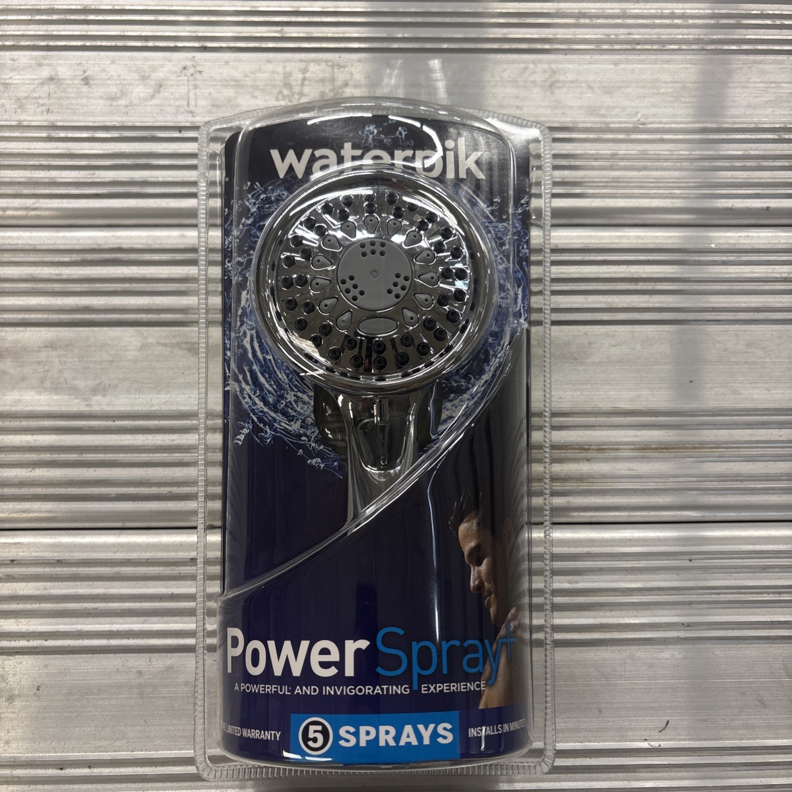 Waterpik 5-Spray Wall Mount Handheld Shower Head 1.8 GPM Chrome TAV-553E gallery