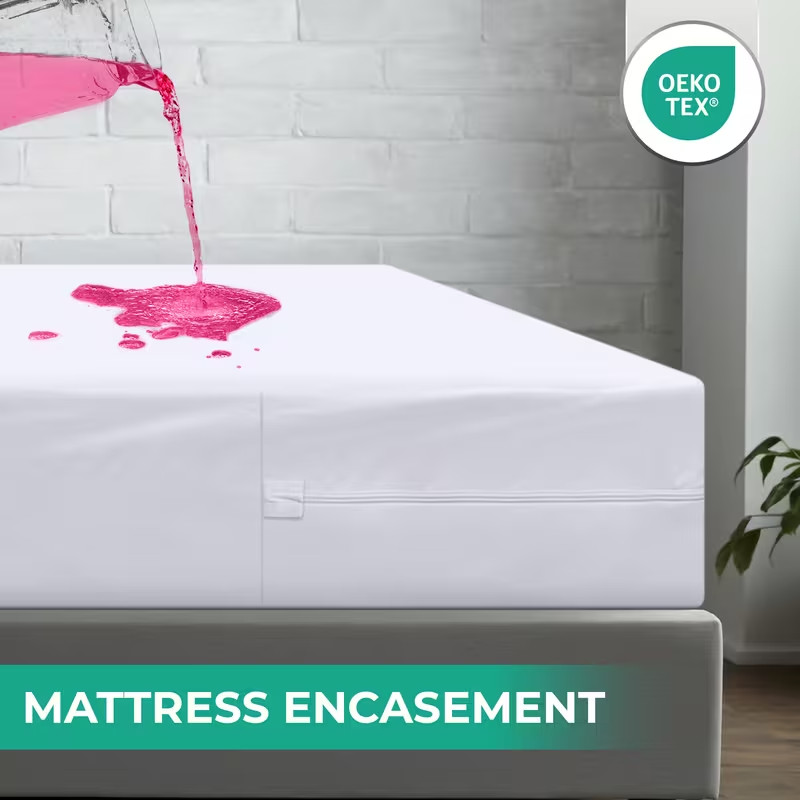 Zippered Mattress Encasement Waterproof Bed Bug Mattress Protector Cover Pad gallery