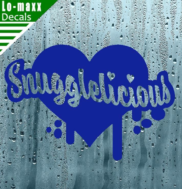 Snugglelicious Cute Custom Design Art Various Sizes & Colors Die Cut Vinyl Decal gallery